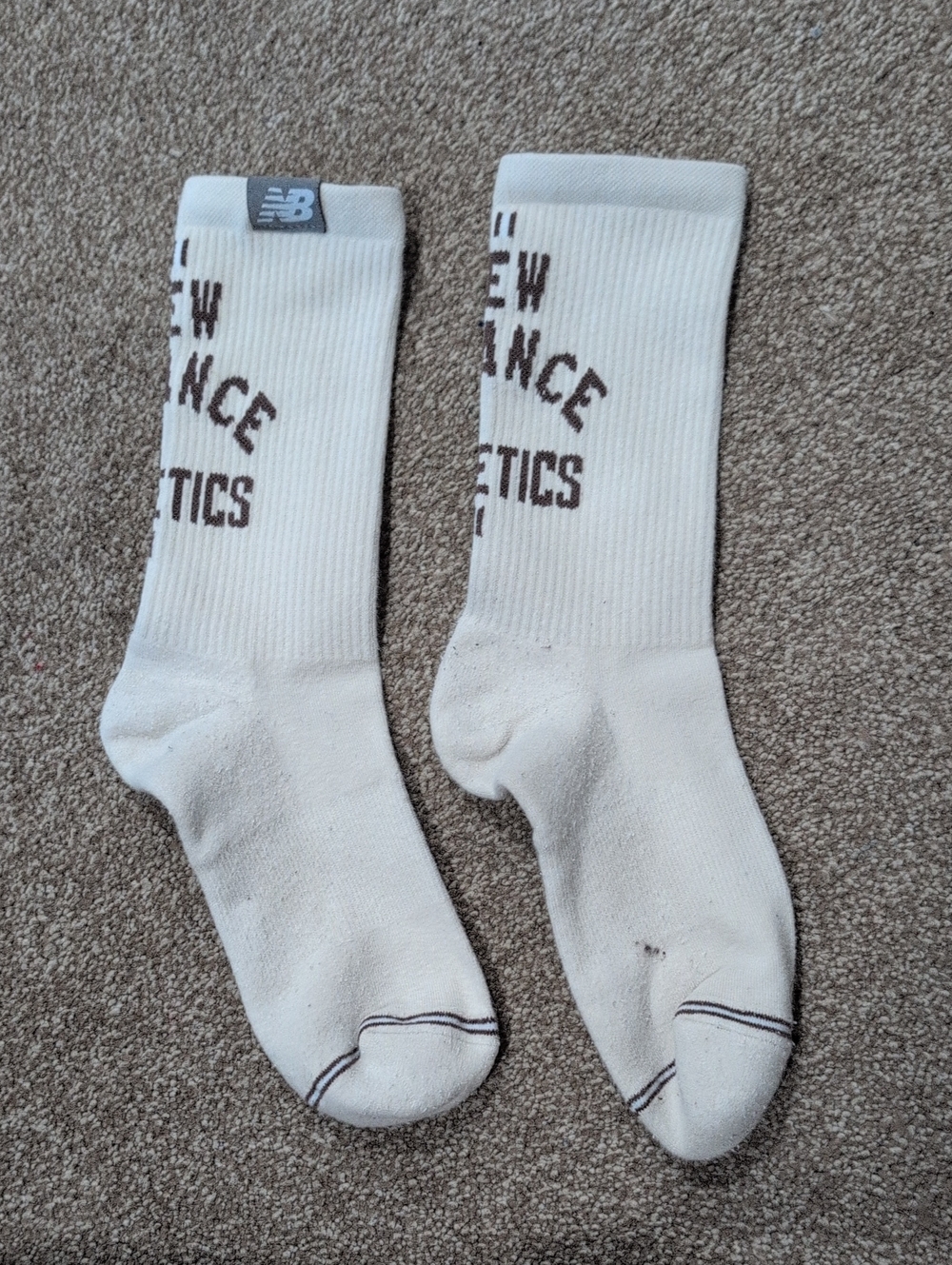 New Balance White Crew Athletic Socks (3)